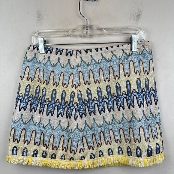 Alexis Blue and yellow Mini Skirt Size L - Picture 5 of 7